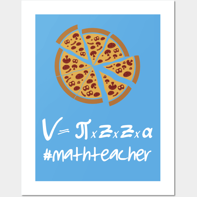 Maths lovers, Math Teacher simple design Wall Art by Ribsa